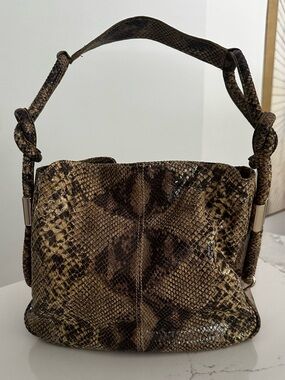 Genuine leather Vintage Y2K snakeskin bag purse